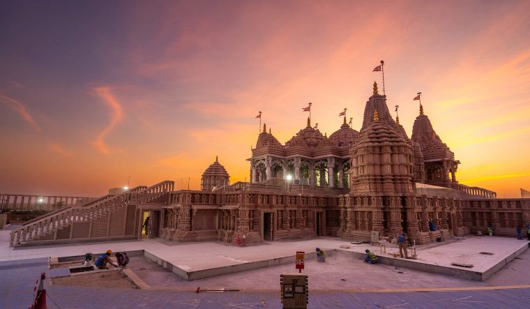 The first traditional Hindu stone temple in the UAE, the BAPS Hindu Mandir, opens its doors in Abu Dhabi on February 14